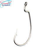 50pcs fish hooks, various sizes of fish hooks 50pcs/box fish hooks high carbon 1# 2# 1/0# 2/0# 3/0# durable barbed fish hooks - Lemaire Fish Hooks